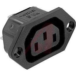 10 pcs - Schurter F Panel Mount IEC Connector Socket, 10A, 250 V