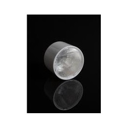 1 pcs : CA18993_LEILA-Y-O-HLD2-WHT - LED Lighting Lenses Assemblies -45+15 oval beam. 14.8 mm high assembly with star-pcb holder