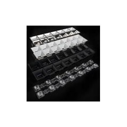 1 pcs : C17389_DAISY-7X1-M - LED Lighting Lenses Linear lens rectang 7 Pos 19.0x259.0mm