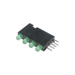 1 pcs : 568-0102-222F - LED Circuit Board Indicators HI EFF GREEN DIFF