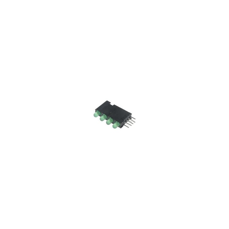 1 pcs : 568-0102-222F - LED Circuit Board Indicators HI EFF GREEN DIFF