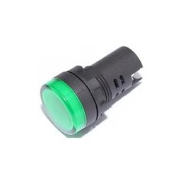 1 pcs : FL1P-22NA-1-G12V - LED Panel Mount Indicators LED GRN 22MM NUT 12VAC/DC