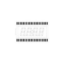 1 pcs : LCD-S401C52TR - LCD Numeric Display Modules .52' 4 Digit TN REF