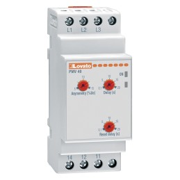 1 pcs - Lovato Voltage Monitoring Relay, 3 Phase, SPDT, Maximum of 400V ac, DIN Rail