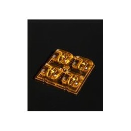 1 pcs : C18607_AMBER-2X2-SCL - LED Lighting Lenses Type II/III Beam for Very Wide Distances