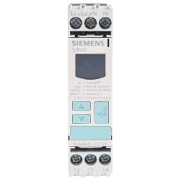1 pcs - Siemens Current Monitoring Relay, 1 Phase, DPDT, DIN Rail