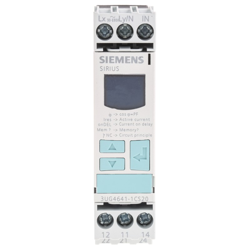 1 pcs - Siemens Current Monitoring Relay, 1 Phase, DPDT, DIN Rail