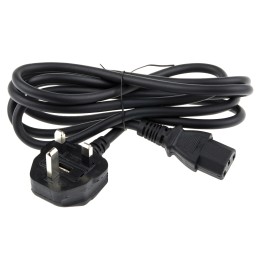 1 pcs - RS PRO IEC C13 Socket to Type G UK Plug Power Cord, 2m