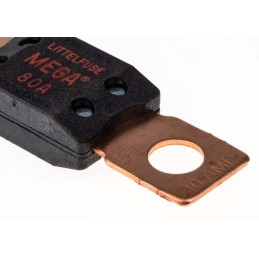 1 pcs - Littelfuse 80A Red Bolt Down Car Fuse, 32V dc