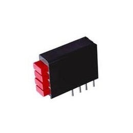 1 pcs : 568-0123-333F - LED Circuit Board Indicators Quad CBI
