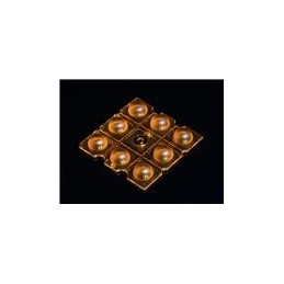 1 pcs : C19207_AMBER-8-HB-W - LED Lighting Lenses 90 Deg Wide Beam for Ind Applications