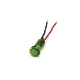 1 pcs : 655-1203-103F - LED Panel Mount Indicators 0.5in SnapIn PCB FLAT GREEN