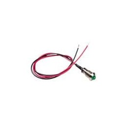 1 pcs : MPC5GD24VW6-ER - LED Panel Mount Indicators Standard Metal Panel Mount Indicators, 2 Leaded, 5mm Green LED with Diffused