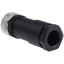 1 pcs - binder Circular Connector, 3 + PE Contacts, Cable Mount, M12 Connector, Socket, Female, IP67, 814 Series