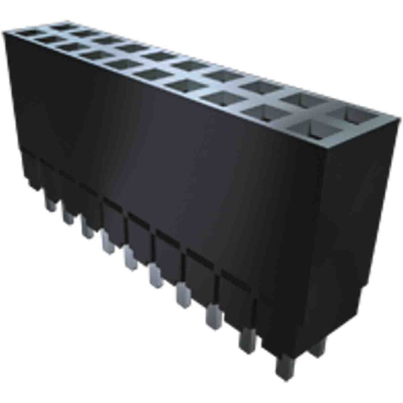 1 pcs - Samtec ESW Series Vertical Through Hole Mount PCB Socket, 8-Contact, 2-Row, 2.54mm Pitch, Solder Termination
