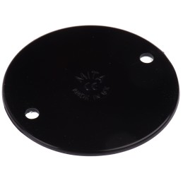 10 pcs - Schneider Electric Circular Lid, Conduit Fitting, 65mm Nominal Size, uPVC, Black