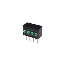 1 pcs : AM2520EF/4SGD - LED Circuit Board Indicators 4 LVL RA 588nm LED INDICATOR