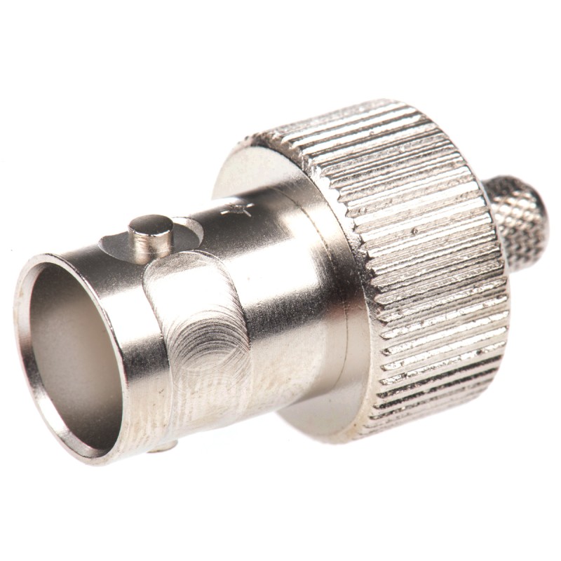 1 pcs - Telegartner, jack Cable Mount BNC Connector, 50Ω, Crimp Termination, Straight Body