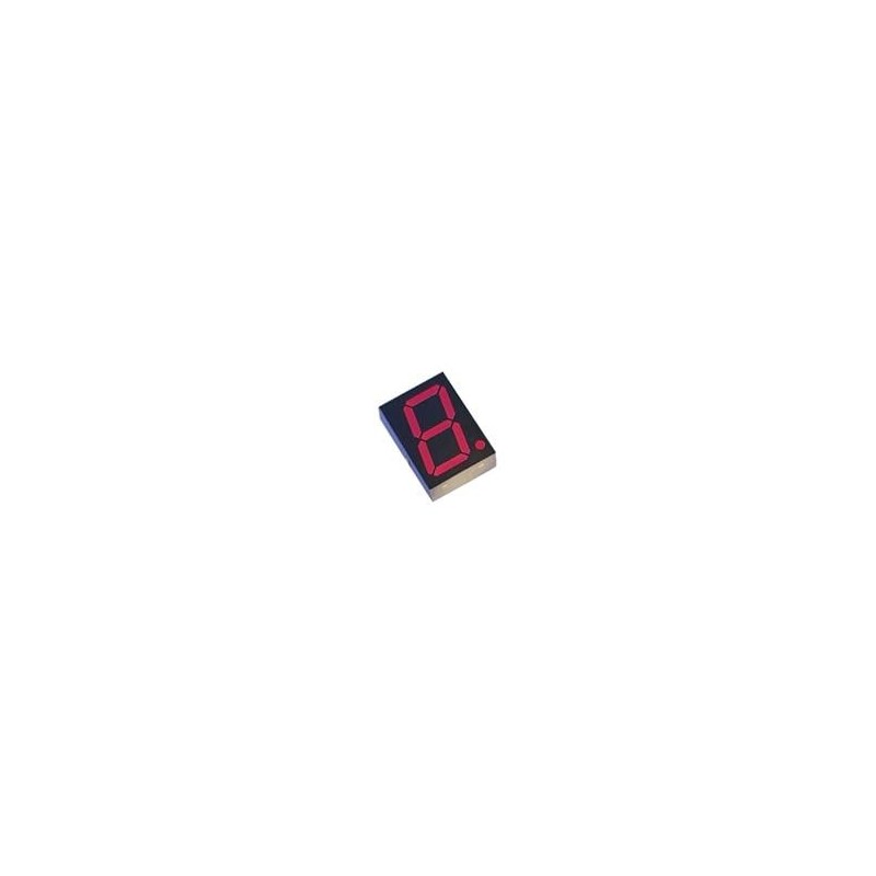 1 pcs : HDSP-U111 - LED Displays & Accessories Red 637nm .31in 7 Segment