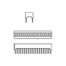1 pcs : DC20/20EWA - Led Bars & Arrays HI EFF RED DIFFUSED 20 SEGMENT