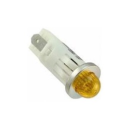 1 pcs : 1092QM3-125VAC - LED Panel Mount Indicators PMI .5in. LED 125V Tab Small Dome Amber