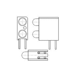 1 pcs : 553-0122-004F - LED Circuit Board Indicators Bi-Level CBI