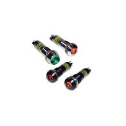 1 pcs : 609-1112-120F - LED Panel Mount Indicators 9 MM RED LED PMI