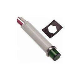 1 pcs : 2191L5-6V - LED Panel Mount Indicators GREEN DIFFUSED 5/16' MOUNTING HOLE