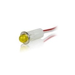 1 pcs : 1091M7-24V - LED Panel Mount Indicators YELLOW DIFFUSED 1/2' MOUNTING HOLE