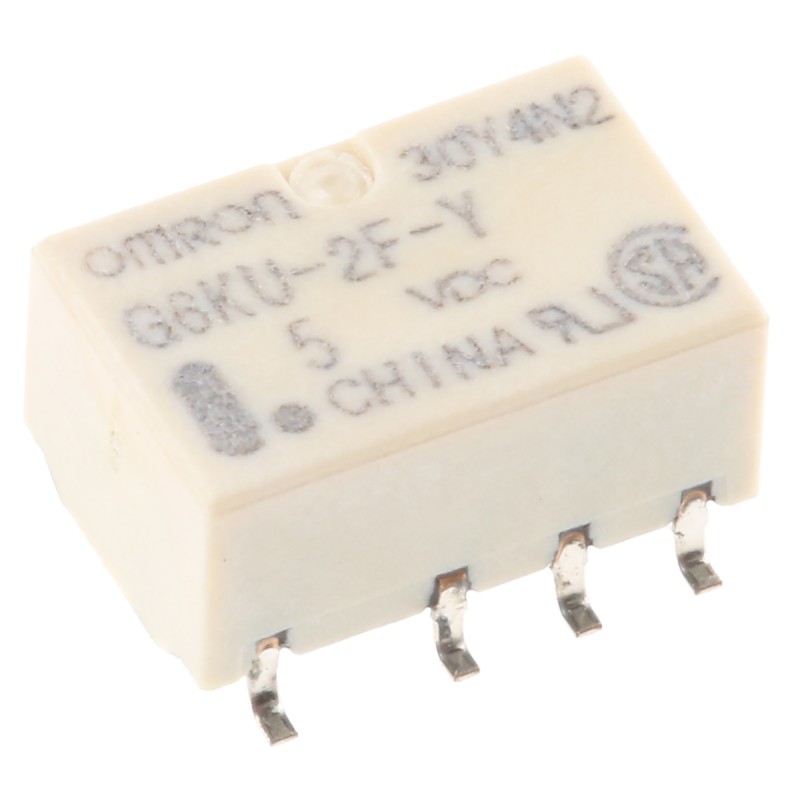 1 pcs - Omron Surface Mount Latching Signal Relay, 5V dc Coil, 1A Switching Current, DPDT