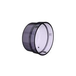 1 pcs : 2306128-1 - LED Lighting Fixture Accessories COVER, LIGHT CONTROL 76MM DIA,SHORT Gray