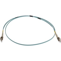 1 pcs - RS PRO LC to LC Duplex Multi Mode OM3 Fibre Optic Cable, 900μm, Blue, 1m