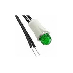 1 pcs : 1052A5 - Panel Mount Indicator Lamps GREEN DIFFUSED 1/2' MOUNTING HOLE