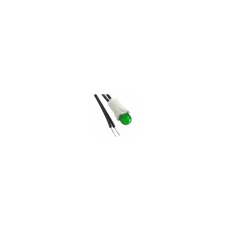 1 pcs : 1052A5 - Panel Mount Indicator Lamps GREEN DIFFUSED 1/2' MOUNTING HOLE