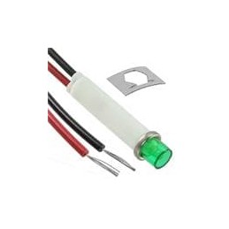 1 pcs : 2153A5 - Panel Mount Indicator Lamps GREEN DIFFUSED 5/16' MOUNTING HOLE