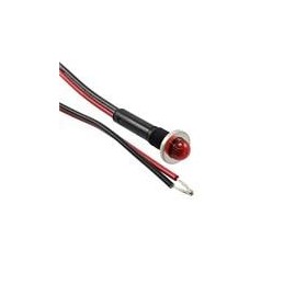 1 pcs : 6011M1 - Panel Mount Indicator Lamps RED DIFFUSED 3/8' MOUNTING HOLE