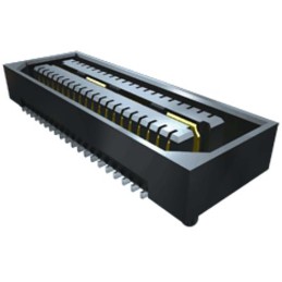 2 pcs - Samtec QSE Series Right Angle Surface Mount PCB Socket, 40-Contact, 2-Row, 0.8mm Pitch, Solder Termination