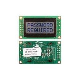 1 pcs : NHD-0208BZ-RN-GBW - LCD Character Display Modules & Accessories STN-Gray Refl 58.0 x 32.0