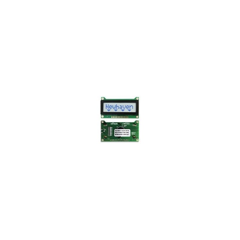 1 pcs : NHD-0108HZ-FSW-GBW - LCD Character Display Modules & Accessories STN-GRAY Transfl 60.7 x 33.85