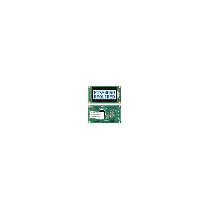 1 pcs : NHD-0208BZ-FSW-GBW-33V3 - LCD Character Display Modules & Accessories STN- GRAY Transfl 58.0 x 32.0
