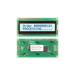 1 pcs : NHD-0216XZ-FSW-GBW - LCD Character Display Modules & Accessories STN- GRAY Transfl 80.0 x 36.0
