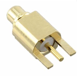 1 pcs - Samtec, jack MMCX Connector, 50Ω, Edge Mount Termination, Right Angle Body