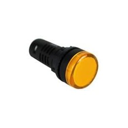 1 pcs : PCL2212V700B - LED Panel Mount Indicators PMI RND 22mm LED 12V Flat Lens Yellow