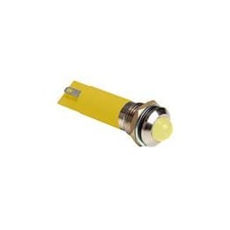 1 pcs : MPC12-1YD24V - LED Panel Mount Indicators 8mm Yellow Diff Lens IP54 Panel Mnt. Ind.