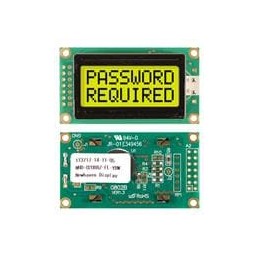 1 pcs : NHD-0208BZ-FL-YBW - LCD Character Display Modules & Accessories STN- Y/G Transfl 58.0 x 32.0
