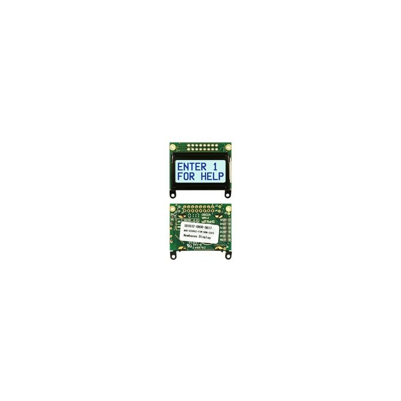 1 pcs : NHD-0208AZ-FSW-GBW-33V3 - LCD Character Display Modules & Accessories STN- GRAY Transfl 40.0 x 35.4