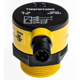 1 pcs - Banner Diffuse Photoelectric Sensor, Barrel Sensor, 200 mm Detection Range