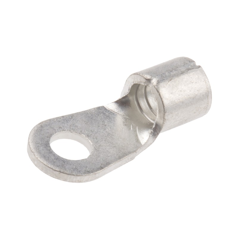 100 pcs - RS PRO Uninsulated Ring Terminal, 6 Stud Size, 2.5mm² to 6mm² Wire Size