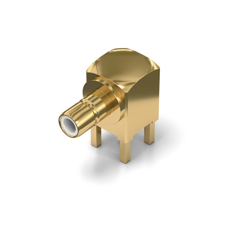 1 pcs - Wurth Elektronik WR-SMB Series, jack Through Hole SMB Connector, Solder Termination, Right Angle Body