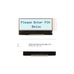 1 pcs : NHD-C0216CU-FSW-GBW-3V3 - LCD Character Display Modules & Accessories STN-GRAY Transfl 56.0 x 25.3 x 5.5